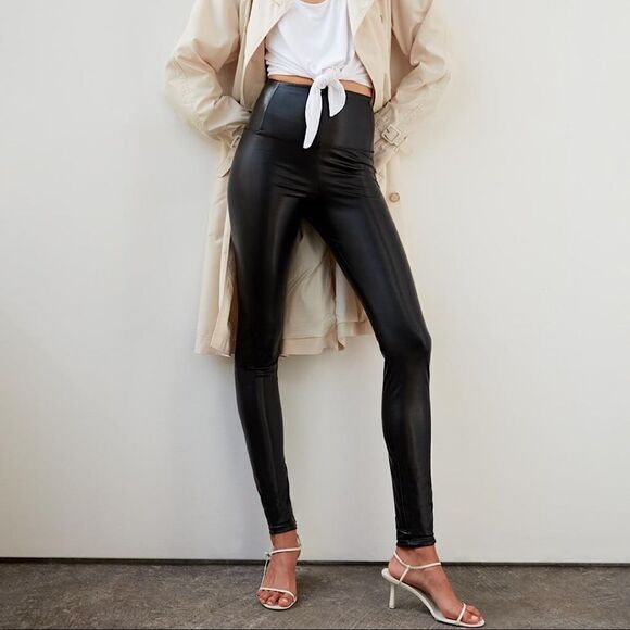 ARITIZA- Wilfred Free Daria Black Faux Leather Leggings/Pant (Small) - Picture 1 of 9